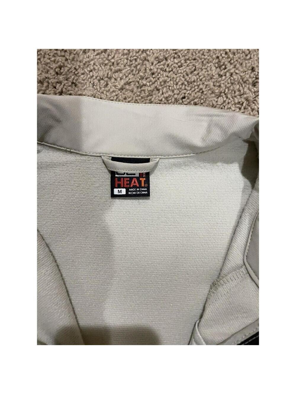 Men's 32 Degrees Heat tan ivory windbreaker jacket M MEDIUM - Picture 3 of 5